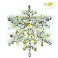 Rhinestone Schneeflocke Pin klar Stein Schnee Blume Brosche